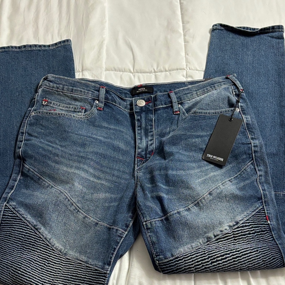True Religion Slim Fit Blue Jeans